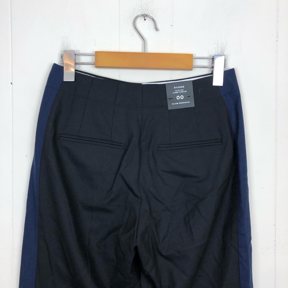 NWT Club Monaco Ryanne Colorblock Pant Sz 00 - Picture 6 of 10
